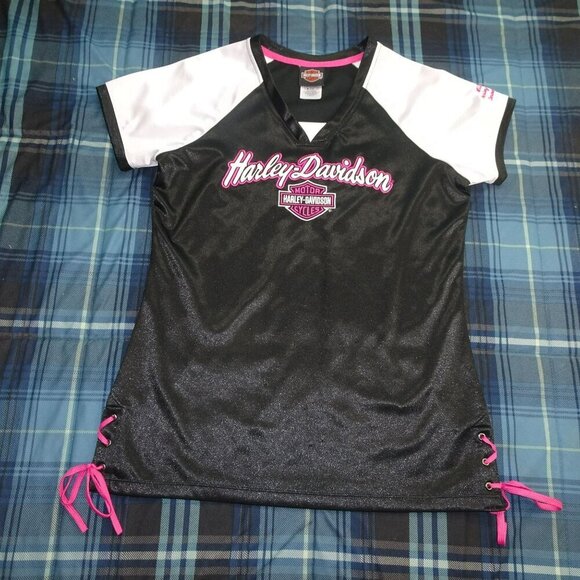 Harley Davidson Black Mile High Denver Colorado Size Medium - Picture 1 of 7